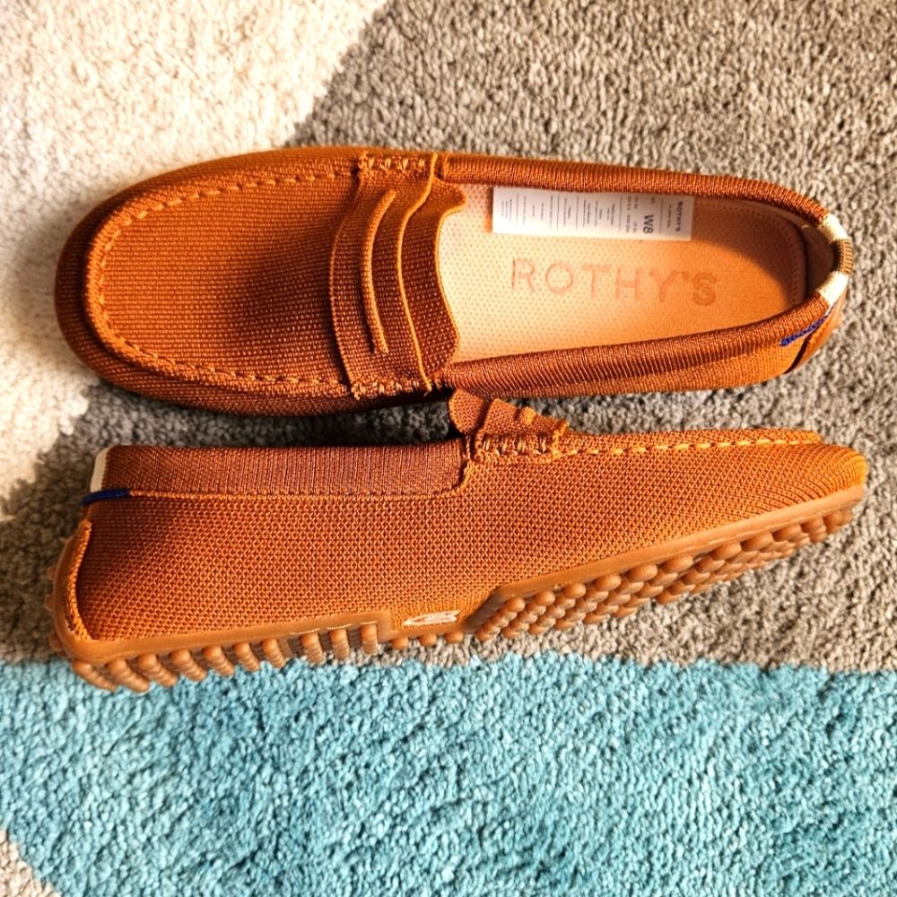 Rothy's The Driver women's 8 color Amber worn once